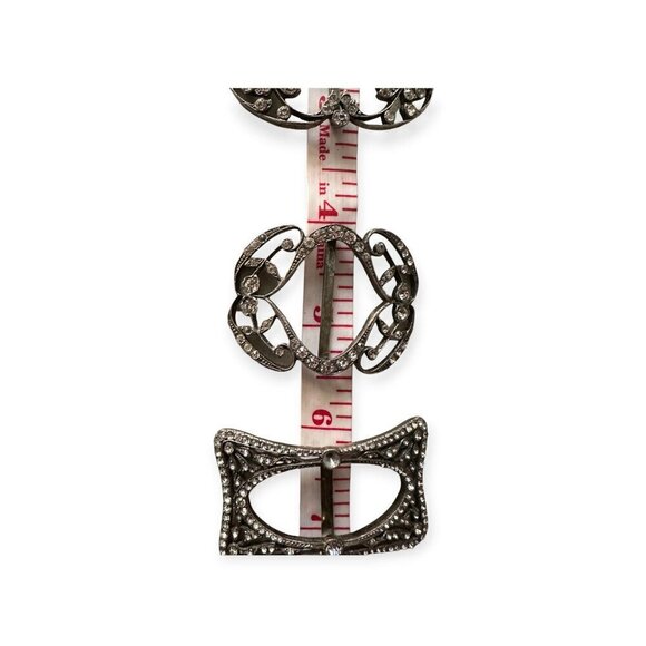 Assorted collection of antique buckles. 4 pieces - Picture 9 of 9